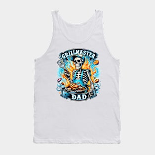 "Grillmaster Dad" Funny Skeleton Tank Top